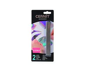 CERNIT CE909C - Lot de 2 Lames inoxydables flexibles et aiguisées - Découpe précise de la pâte polymère - Lame pâte à modeler