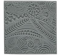 CERNIT CE95001C - Plaque texture 9x9cm - Pâte polymère - Abstrait