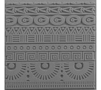 CERNIT CE95019C - Plaque texture 9x9cm - Pâte polymère - Géométrique
