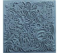 CERNIT CE95021C - Plaque texture 9x9cm - Pâte polymère - Sous la mer