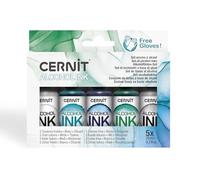 CERNIT CEASS006C - Un assortiment d'encres à alcool - Couleurs métallisées