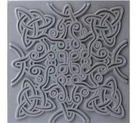 Cernit plaque de texture Celtic knot - Gris