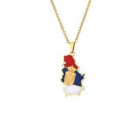 Cernomal Collier avec Pendentif Vintage en Forme d'aigle Serbe - Drapeaux Nationaux Patriotiques À La Mode - Cadeau De Bijoux pour Hommes Et Femmes - Accessoires De Chaîne De Pull, Jaun