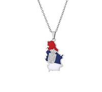 Cernomal Collier avec Pendentif Vintage en Forme d'aigle Serbe - Drapeaux Nationaux Patriotiques À La Mode, Cadeau De Bijoux pour Hommes Et Femmes, Accessoires De Chaîne De Pull, Blanc