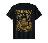 Cernunnos Cornes Dieu Forêt Animaux Païen Nature Déité T-Shirt