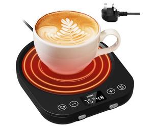 CEROBEAR Chauffe-tasse à café pour bureau à domicile avec capteur de gravité, 9 réglages de température (55-85 ℃) et fonction marche/arrêt automatique de 9 heures pour chauffer théière, assiette,