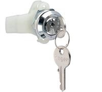 Cerradura con llave de sierra nº 1242E, para armarios quadro4/5/plus