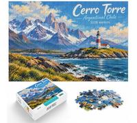 Cerro Torre Landscape Puzzle 1000pcs (38x26cm) pour Passionnés | Pour les heures calmes avant le Nouvel An : ce puzzle adulte 1000 pièces propose l'ensemble du défi pour les vacances de.