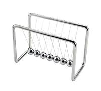 CERROPI Support Newton, pendule Newton avec 7 balles, balle d'équilibre balançoire classique, balancement de plus de 30 secondes, gadget de science, jouets de bureau et gadgets de bureau pour