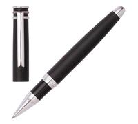 Cerruti 1881 Austin Stylo roller emblématique Encre noire Coffret cadeau Noir diamant