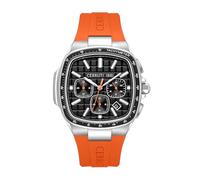 Cerruti 1881 - Chronographe Cerruti Casale - Quartz Mouvement de Montre - Largeur du boîtier: 44 mm - Acier Inoxydable - Orange - 3 ATM