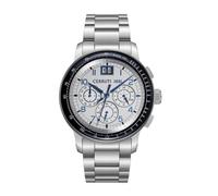 Cerruti 1881 - Chronographe Petroio - Quartz Mouvement de Montre - Largeur du boîtier: 43 mm - Acier Inoxydable - White - 5 ATM