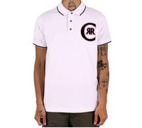 Cerruti 1881 Polo liseret manches courtes uni Nobile Rose Clair Homme M