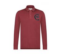 Cerruti 1881 Polo liseret manches longues uni Nobile Bordeaux Homme S