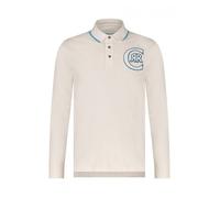 Cerruti 1881 Polo liseret manches longues uni Nobile Rose Clair Homme XXL