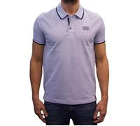 Cerruti 1881 Polo manches courtes chiné Classic Bleu Denim Homme M