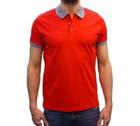 Cerruti 1881 Polo Manches Courtes col Gris Santerno - XL Rouge