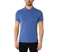 Cerruti 1881 Polo Manches Courtes Logo gaufré Bomarzo - L Bleu Denim
