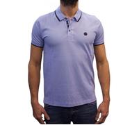 Cerruti 1881 Polo manches courtes logo gomme Isonzo Bleu Denim Homme XXL