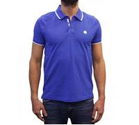 Cerruti 1881 Polo manches courtes logo gomme Isonzo Bleu Roi Homme XXL