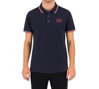 Cerruti 1881 Polo Manches Courtes uni Guido - L Bleu Marine