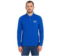 Cerruti 1881 Polo manches longues uni Gabriel Bleu Roi Homme S