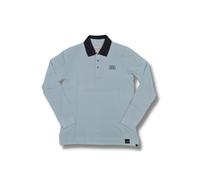 Cerruti 1881 Polo manches longues uni Gabriel - L Bleu Clair