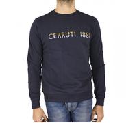 Cerruti 1881 Sweat-shirt col rond imprimé or/argent Spinetta Bleu Marine Homme XXL