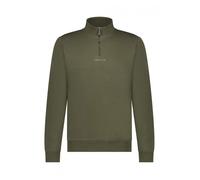 Cerruti 1881 Sweat-shirt demi-zip uni Mezzo Kaki Homme S