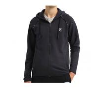 Cerruti 1881 Sweat-shirt zip logo brodé à capuche Perpignan Bleu Marine Homme S