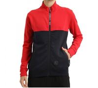Cerruti 1881 Sweat-shirt zippé à capuche bicolore Argeles Bleu Marine, Rouge Homme L