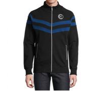 Cerruti 1881 Sweat-shirt zippé à capuche uni Caen Bleu Marine Homme S