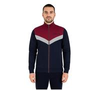 Cerruti 1881 Sweat-shirt zippé tricolore St-malo Bordeaux Homme S