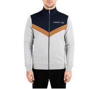 Cerruti 1881 Sweat-shirt zippé tricolore St-malo Gris, Camel Homme M