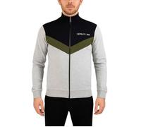 Cerruti 1881 Sweat-shirt zippé tricolore St-malo Gris, Vert Homme S