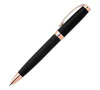 Cerruti Myth NSY1454E 1881 Stylo à bille en laiton Noir/or rose Longueur 14,4 cm