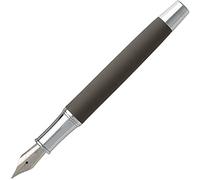 Cerruti Zoom 1881 NSG9142X Stylo-plume en laiton Argenté/noir Longueur 14 cm