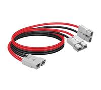 CERRXIAN 50A Battery Charging Extension Splitter Cable,Anderson Y Parallel Combiner Cable,10AWG 50A 1 to 2 Splitter Quick Connect Disconnect Connector-1.8FT