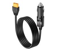 CERRXIAN Câble allume-cigare de voiture 16 AWG vers femelle XT90, connecteur de chargeur de voiture XT90 12 V/24 V avec voyants LED, pour solaire, moto - 1,5 m