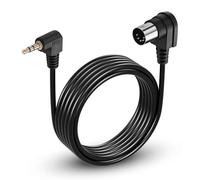 CERRXIAN Câble audio stéréo TRS vers 3,5 mm, connecteur MIDI 5 broches mâle à 90 degrés vers prise jack stéréo TRS de 3,5 mm 1/8" pour haut-parleurs, clavier MIDI
