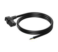 CERRXIAN Câble d'alimentation C13 à fil plat IEC 320 C13 3 broches avec câble ouvert dénudé 18 AWG haute performance de rechange C13 vers fil plat (gauche)