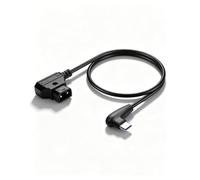 CERRXIAN Câble d'alimentation D-Tap vers USB-C coudé,12-16,8 V 20AWG Câble d'alimentation D-Tap,pour émetteur vidéo DJI SDR,Moteur de Mise au Point LiDAR DJI,suiveur de Mise au Point Tilta Nucleus N2