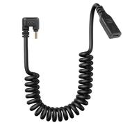 CERRXIAN Câble d'extension USB Type C enroulé, USB-C mâle à USB-C femelle avec angle de 90 degrés, câble de charge rapide en spirale étiré 3.6FT/1.1M (U)