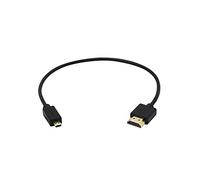 CERRXIAN Câble HDMI 2.0 Haute Vitesse 4K Ultra HD 0,3 m (Norme la Plus récente) Compatible Ethernet, 3D, Retour Audio（HDMI Male to Micro HDMI Male）