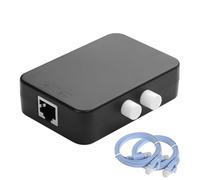 CERRXIAN Commutateur réseau Gigabit, commutateur Ethernet haut débit 1000 Mbps, sélecteur Ethernet passif, isolation physique sécurisée pour les réseaux domestiques et au bureau (noir)