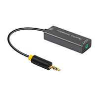 CERRXIAN Isolateur de Bruit de Boucle de Masse de 3,5 mm, annuleur de Filtre de Bruit utilise Un câble Audio Jack 3,5 mm pour éliminer Le Bruit de bourdonnement du système Audio de Voiture Domestique
