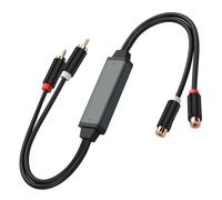 CERRXIAN Isolateur de bruit RCA, isolateur de bruit de boucle de terre pour éliminateur de bourdonnement audio RCA, pour éliminer le bourdonnement du système audio de voiture/stéréo domestique
