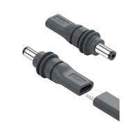CERRXIAN Lot de 2 adaptateurs d'alimentation USB C vers DC 5,5 mm x 2,1 mm pour Starlink Mini, PD100W USB C Femelle vers connecteur mâle DC5521, câble étanche de Remplacement Starlink Mini