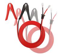 CERRXIAN Lot de 2 Pinces Crocodiles, 1,8 m Pinces Crocodiles 18 AWG 12 V 24 V Pince de Batterie à Clipser avec câble d'extension de borne de Verrouillage à sertir pour Chargement de Batterie