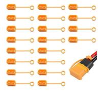 CERRXIAN Lot de 20 capuchons de protection anti-poussière XT60 pour prise XT60 - Bouchons de protection contre la poussière et la perte de poussière - Bouchon isolé pour batterie RC Lipo - Bouchons